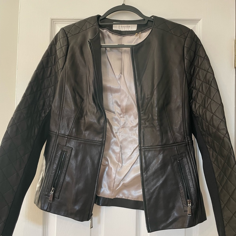 Tahari Leather Jacket